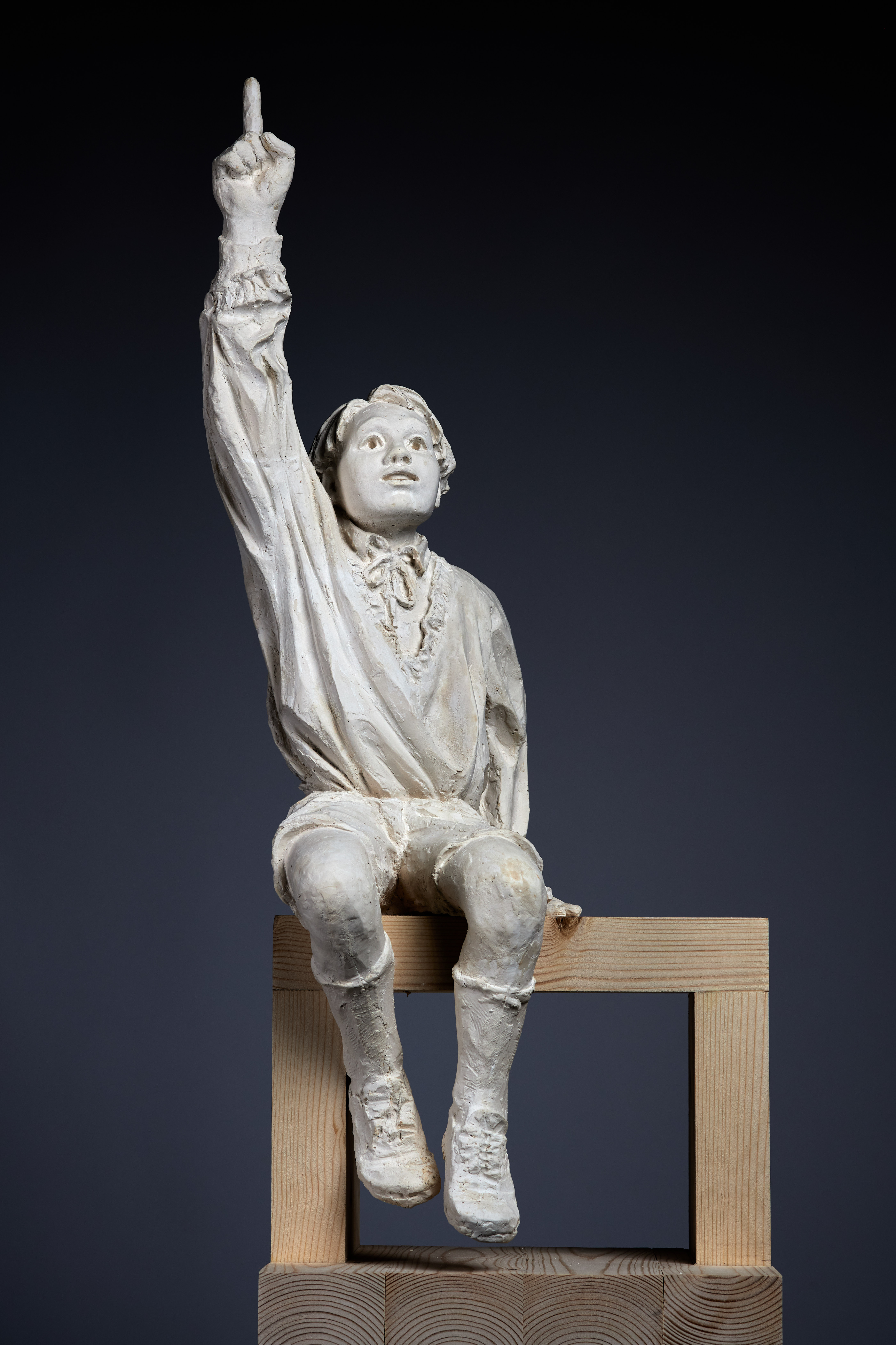 Modell av Alf Prøysen skulpturen